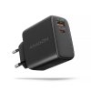 Axagon ACU-PQ45 QC 3.0, 4.0/AFC/FCP/PPS/PD, 45W, schwarz - Netzladegerät mit USB-A und USB-C Schnittstelle Telefon komórkowy, Sm