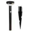 Solarna lampa LED z czujnikiem Maclean, czarna, IP44, 3 tryby świecenia, bateria Li-ion 18650 3,7V 1200 mAh, wbijana, MCE465 B