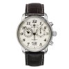Zeppelin 7684-5 zegarek Wrist watch Męski Kwarc Srebrny