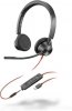 Słuchawki przewodowe POLY Blackwire 3325 Stereo Microsoft Teams Certified USB-C Headset 3.5mm Plug USB-C/A Adapter Przewodowa Op