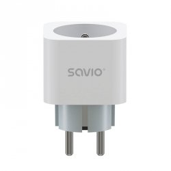 SAVIO INTELIGENTNE GNIAZDKO WI-FI, 16A, TIMER, POMIAR ZUŻYCIA ENERGII, AS-01