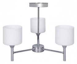 Żyrandol klasyczna lampa sufitowa wisząca Activejet MIRA Chrom potrójna 3xE27 do salonu