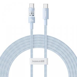 Kabel Baseus Gem Typ C-Typ C 100W 2m (niebieski)