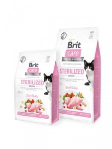 BRIT CARE Cat Grain-Free Sterilised Sensitive -  sucha karma z królikiem dla kotów wysterylizowanych - 7 kg