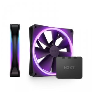 NZXT F140 RGB DUO Twin Pack Obudowa komputera Wentylator 14 cm Czarny 2 szt.