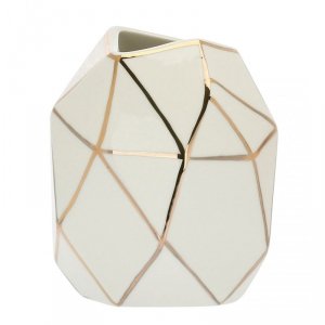 RITUALI DOMESTICI CUBISMO Porcelanowy wazon 11 x 12 cm