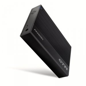 AXAGON EE35-GTR USB-C 3.2 Gen 1 - SATA 6G, Obudowa Zewnętrznego Dysku Twardego 3.5, Ryflowana - Czarna