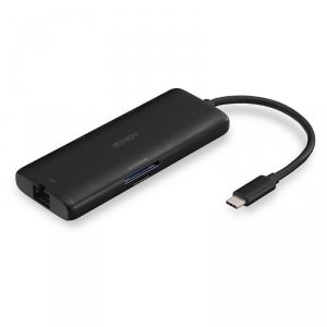 Lindy 43358 stacja dokująca Przewodowa USB 3.2 Gen 1 (3.1 Gen 1) Type-C Czarny