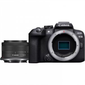 Canon EOS R10 + RF-S 18-45mm F4.5-6.3 IS STM Bezlusterkowiec 24,2 MP CMOS 6000 x 4000 px Czarny