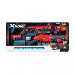 Zestaw miotaczy strzałek ZURU X-SHOT ULTIMATE SHOOTOUT PACK pakiet wyrzutni 48 strzałek (36251)