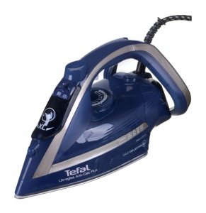 Tefal Ultragliss Anti-Calc Plus FV6830E0 żelazko Żelazko parowe 2800 W Niebieski, Srebrny