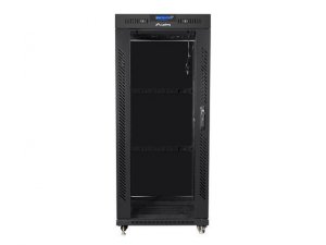 LANBERG SZAFA STOJĄCA RACK 19 27U 600X800 DRZWI SZKLANE LCD CZARNA FF01-6827-12BL (FLAT PACK)
