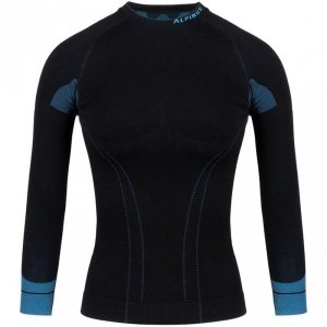 Bluza termoaktywna damska Alpinus Tactical Base Layer czarno-niebieska GT43210 L