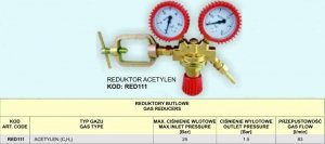 REDUKTOR ACETYLEN      RED111 .