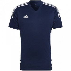 Koszulka męska adidas Condivo 22 Jersey V-neck granatowo-biała HA6291 M