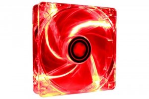 WENTYLATOR OBUDOWY 120MM TRANSP 3PIN+4P RED 12V XF046 XILENCE