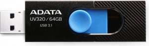 PAMIĘĆ USB USB3.1 64GB BLACK AUV320-64G-RBKBL ADATA