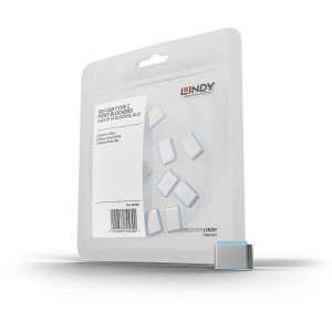 USB PORT TYPE-C BLOCKER 10PACK/BLUE 40466 LINDY