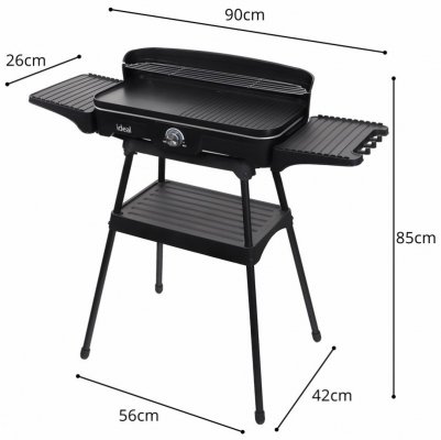 ELDOM GRILL ELEKTRYCZNY WOLNOSTOJĄCY 2W1