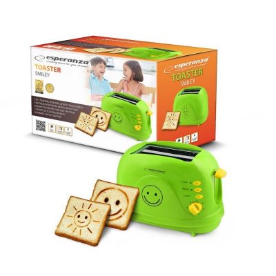 Toster Esperanza SMILEY EKT003 (750W; kolor zielony)