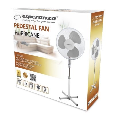 Wentylator stojący Esperanza HURRICANE EHF001WE (kolor biały)