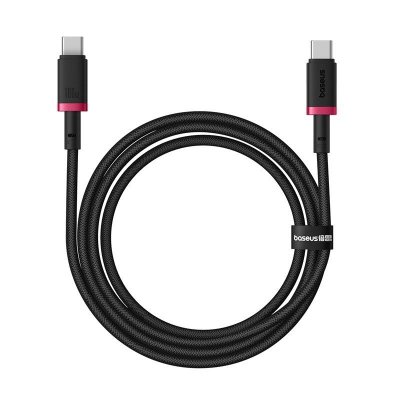 Kabel Baseus Dura Typ C-Typ C 100W 1m (czerwono-czarny)