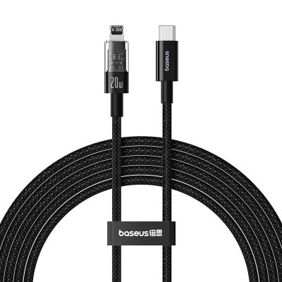 Kabel Baseus Gem USP C-IP 20W 2m (czarny)