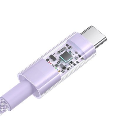 Kabel Baseus Gem USB-USB C 100W 1m (fioletowy)