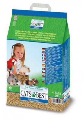 JRS CAT&#039;S BEST Universal - żwirek drewniany pellet - 20 L