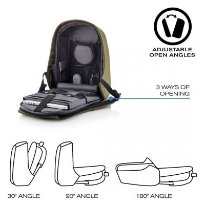 XD DESIGN PLECAK ANTYKRADZIEŻOWY BOBBY HERO REGULAR ZIELONY P/N: P705.297