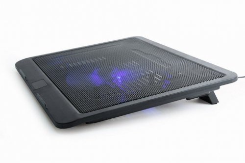 GEMBIRD PODSTAWKA CHŁODZĄCA POD NOTEBOOKA 15&quot; 1X WENTYLATOR 12CM, PODŚWIETLENIE LED, NBS-1F15-04