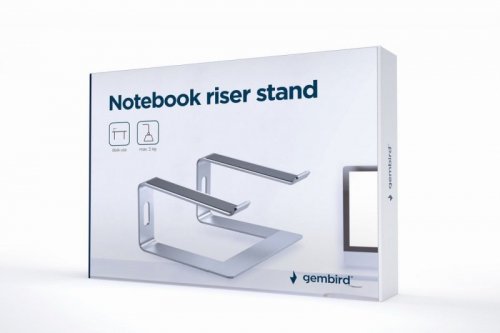 GEMBIRD PODSTAWKA DO NOTEBOOKA 15,6&quot; SREBRNA