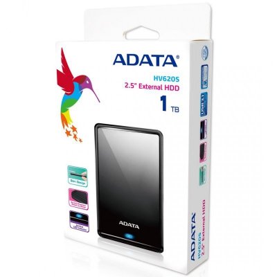 Dysk zewnętrzny HDD ADATA HV620S (1TB; 2.5&quot;; USB 3.2; czarny)