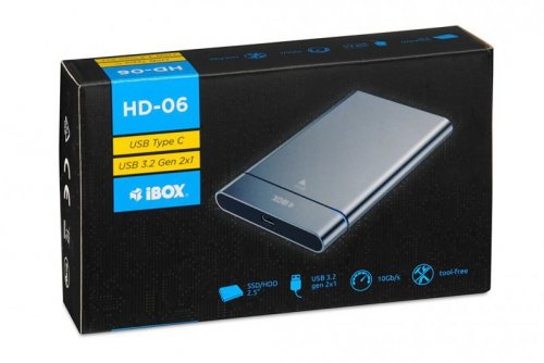 OBUDOWA I-BOX HD-06 ZEW. 2,5&quot; USB 3.2 GEN.2 10GB/S
