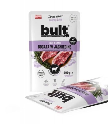 BULT mielonka bogata w jagnięcinę saszetka dla psa 500g