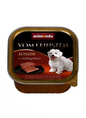 ANIMONDA Vom Feinsten Junior wątróbka drobiowa - mokra karma dla psa - 150 g