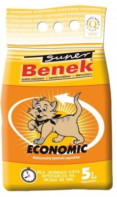CERTECH Super Benek Economic - żwirek dla kota zbrylający 5l