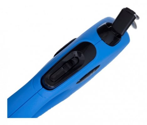 Smycz flexi automatyczna New Classic S taśma 5 m - dla psa do 15 kg, kolor niebieski
