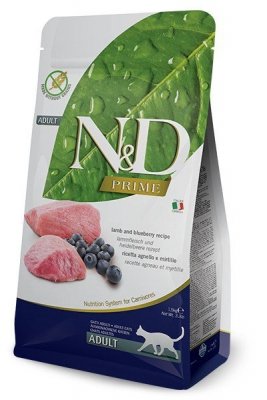 FARMINA N&D Prime Lamb & Blueberry Adult - sucha karma dla kota - 1,5kg