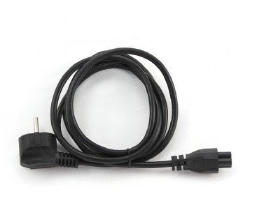 GEMBIRD KABEL ZASILAJĄCY DO NOTEBOOKA KONICZYNKA CEE 7/7 -&gt; C5 (3 PIN) VDE 1.8M, CZARNY