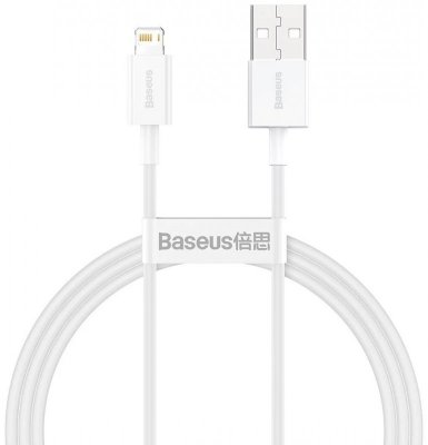 BASEUS KABEL SUPERIOR SERIES, 2.4A, 1M (BIAŁY)