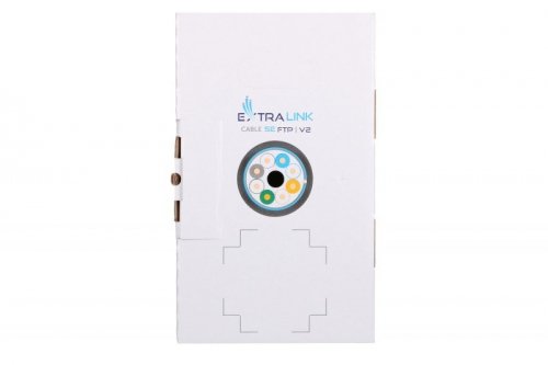 Kabel sieciowy Extralink EX.8710 (FTP; 305m; kolor czarny)