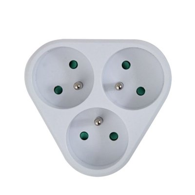ESPERANZA ROZGAŁĘŹNIK ELEKTRYCZNY 3 GNIAZDA BIAŁY ELK303W