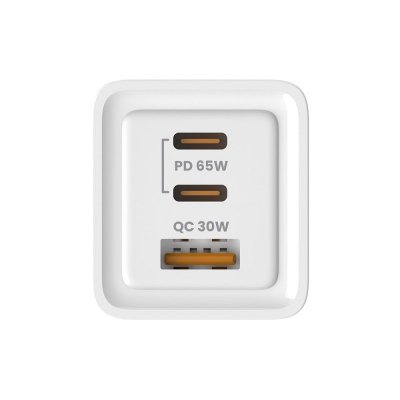 SAVIO ŁADOWARKA SIECIOWA GAN 65W BIAŁA LA-07