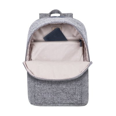 RIVACASE PLECAK NA LAPTOP 15,6&quot; ANVIK, JASNY SZARY, Z MATERIAŁU WODOODPORNEGO