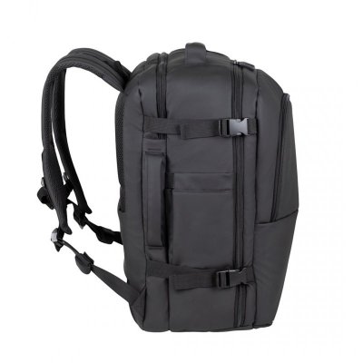 RIVACASE PLECAK NA LAPTOP 17,3&quot; TEGEL ECO, CZARNY, MATERIAŁ WODOODPORNY, EKO RPET, KIESZENIE NA SMARTFON, DOKUMENTY,AKCESOR