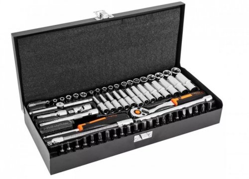 Klucze nasadowe Neo Tools 1/4&quot; zestaw 63 szt
