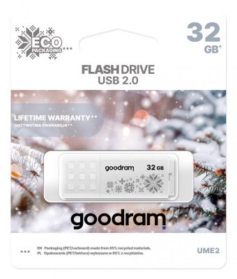 GOODRAM FLASHDRIVE 32GB UME2-WINTER WHITE USB 2.0