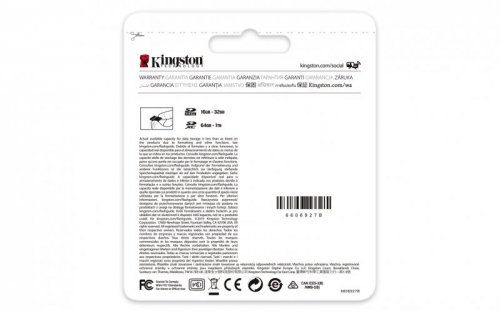 Karta pamięci Kingston Canvas Select Plus SDS2/64GB (64GB; Class U1, V10; Karta pamięci)