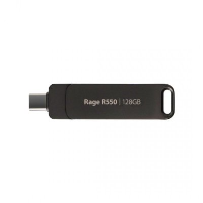 Patriot Rage R550 128GB Dual USB A+C, Alu, 100MBs